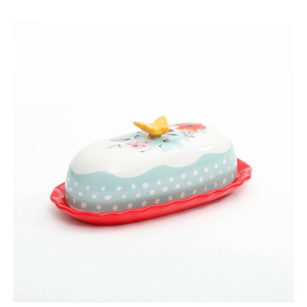 The Pioneer Woman Flea Market Floral Butter Dish